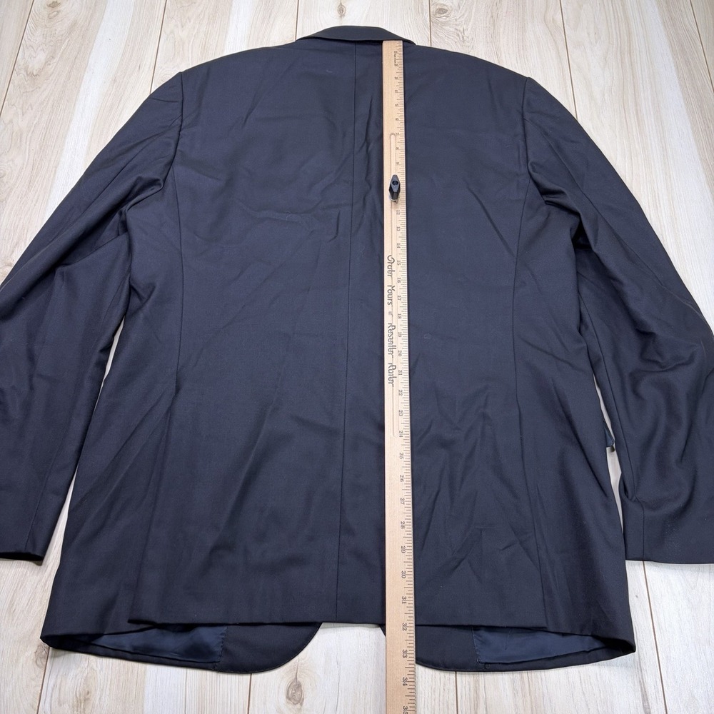 CORNELIANI Super Fine 18.75 Microns Wool Twill Blazer Mens 44L Black - Picture 12 of 13